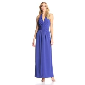 Halston Heritage Jersey Halter Neck Gown NWT sizeS